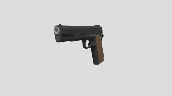 XYZSchool 1911 Курсовая Hi-Poly 3D Model