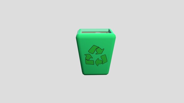 Recycling Bin 3D Model