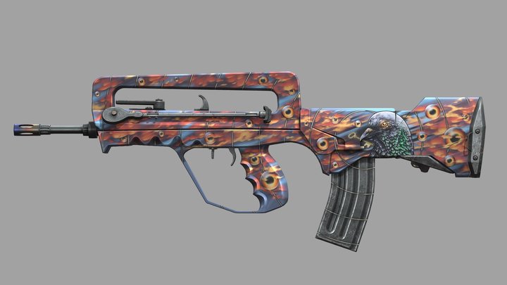 FAMAS | Bird of freedom 3D Model