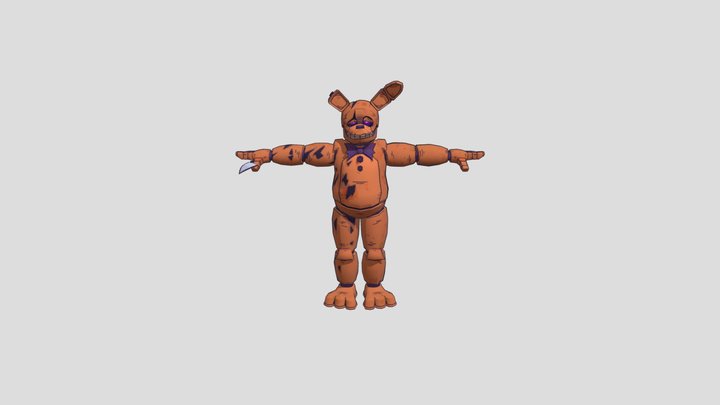 Retro_yellow_rabbit 3D Model