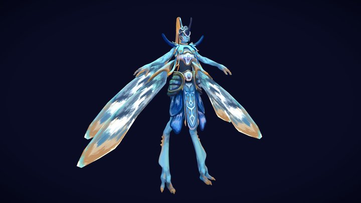 Pyrops | original character (WIP) 3D Model