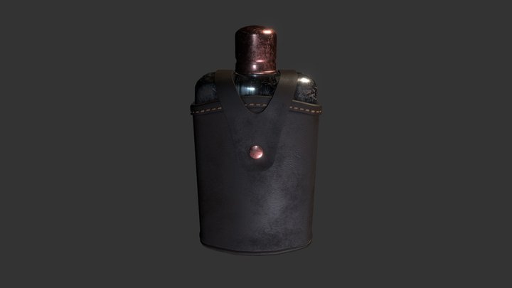 Flask Low2 3D Model