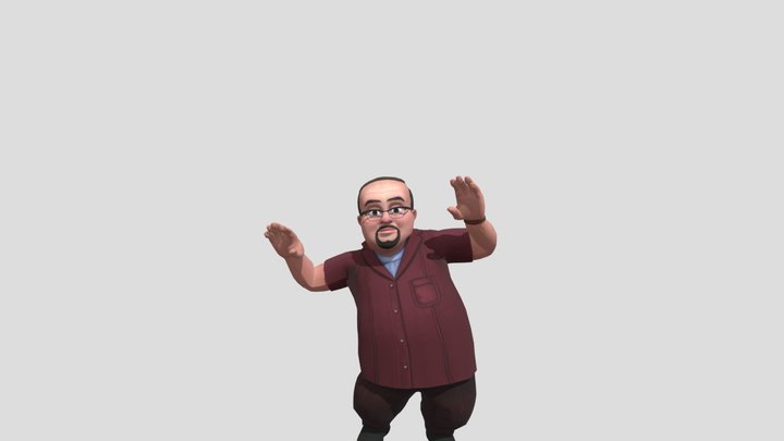 guy Chicken Dance 3D Model