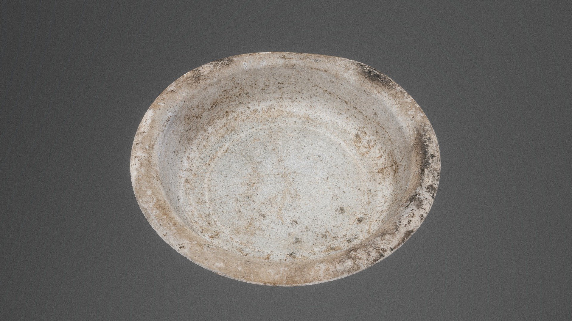 Plechová miska / Tin bowl — Sketchfab embed 3D viewer