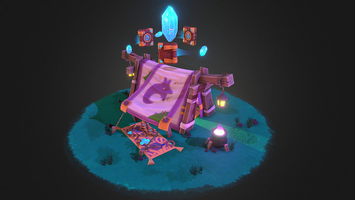 Traveling Magic Shop 3D Model