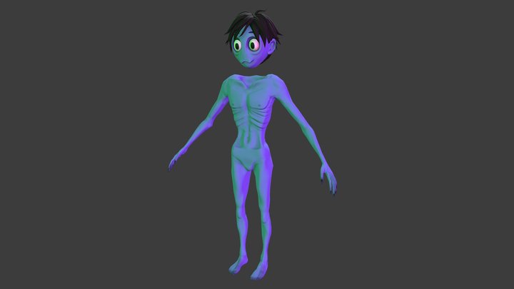 "Rene" - 3D Game Character [No clothes] 3D Model