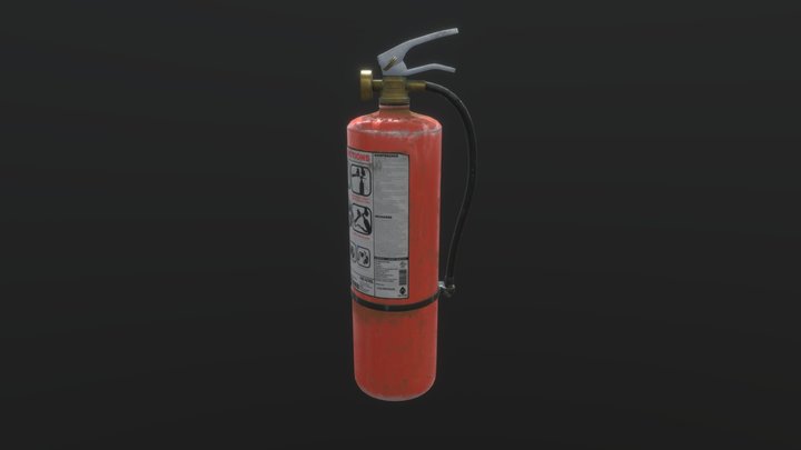 Fire Extinguisher 3D Model