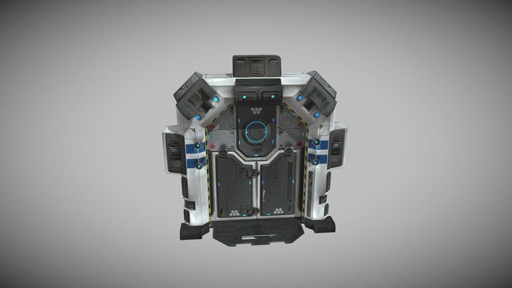 Sci-fi Door Loop | 3D Animation 3D Model