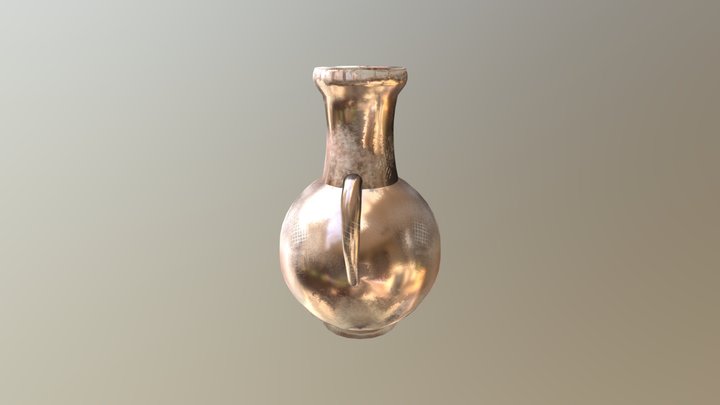 Ancient vase with material 3D Model