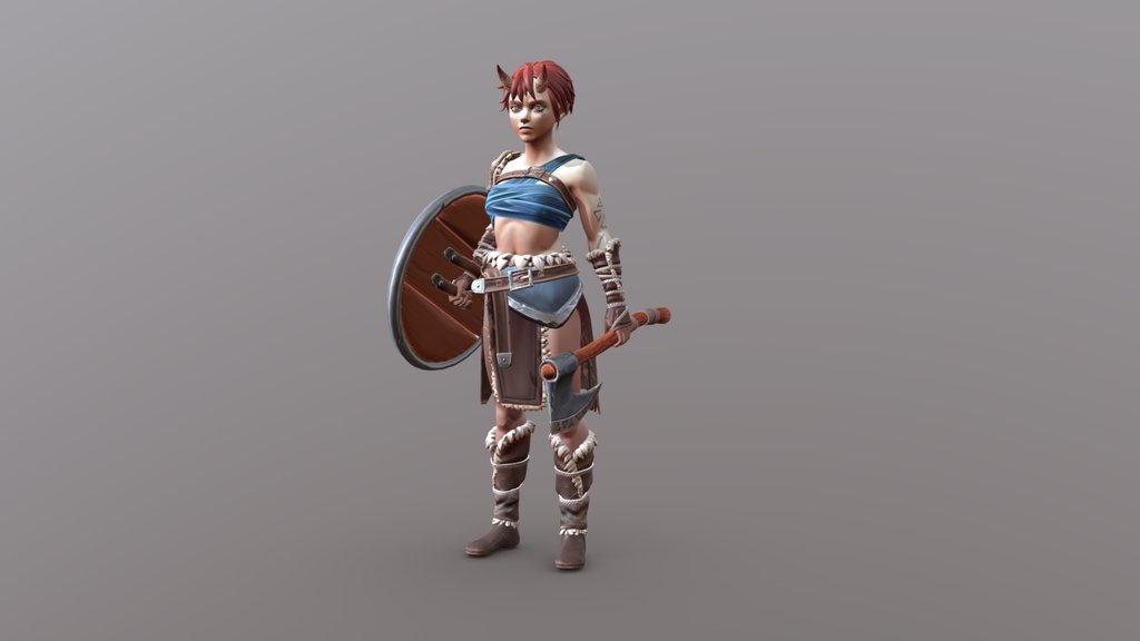 stylized barbarian