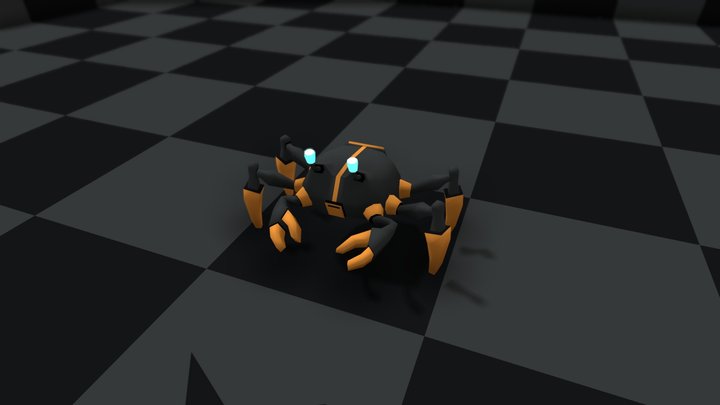 Crab Robot 3D Model