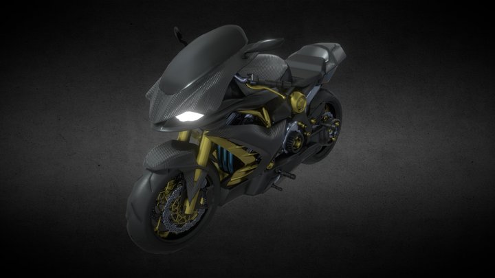 Sports Bike Concept 3D Model