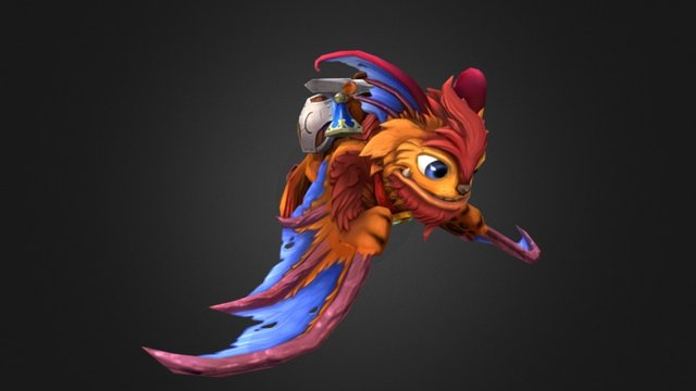 Flappy - Flying courier 3D Model