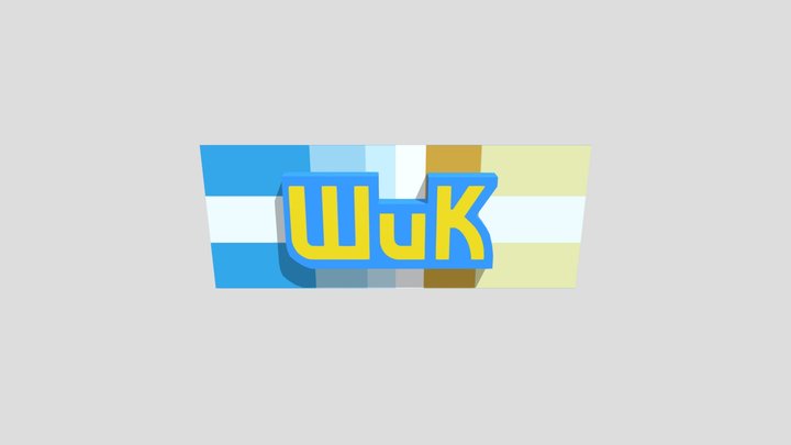 Вывеска магазина ШиК/The sign of the ShIK store 3D Model