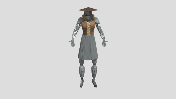 Final samurai textured 3D Model
