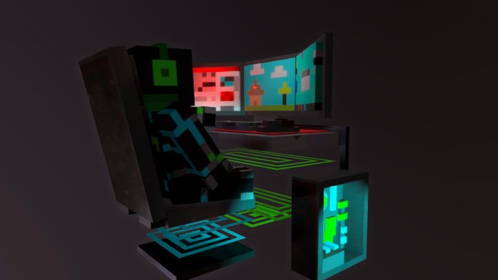 Minecraft Skin "Short-Circuit AstroCreeper" 3D Model