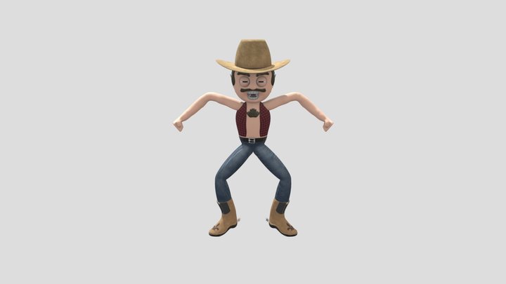 Space Cowboy 3D Model