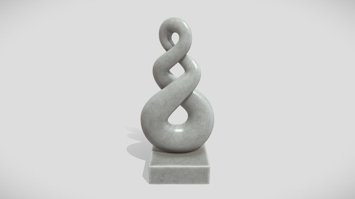 Modern Decorative Abstract Stone Art Sculpture01 3D Model
