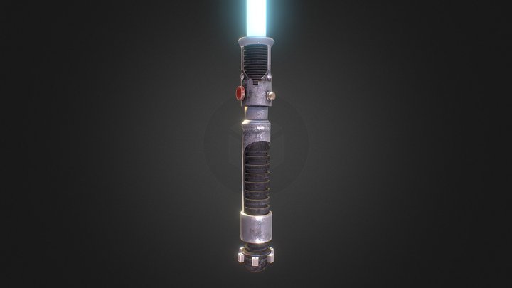 Obi-Wan Lightsaber 3D Model