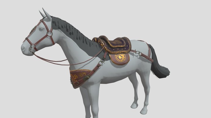 saddle of Red Hare 3D Model
