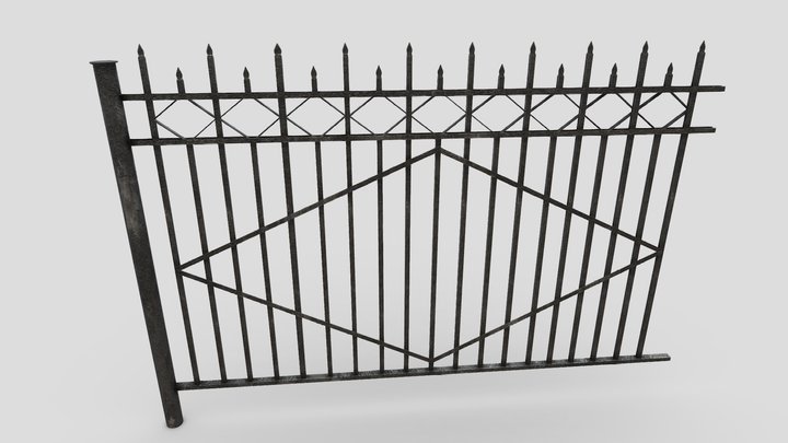 Moscow Fence 01 3D Model