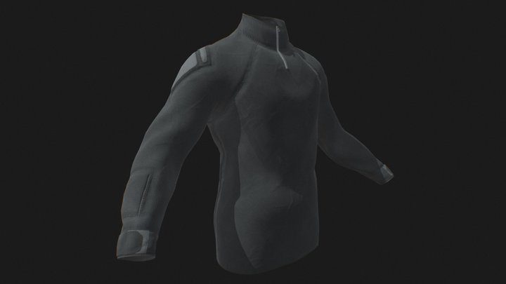 Combat Shirt - Gameready - Rigged - Metahuman 3D Model
