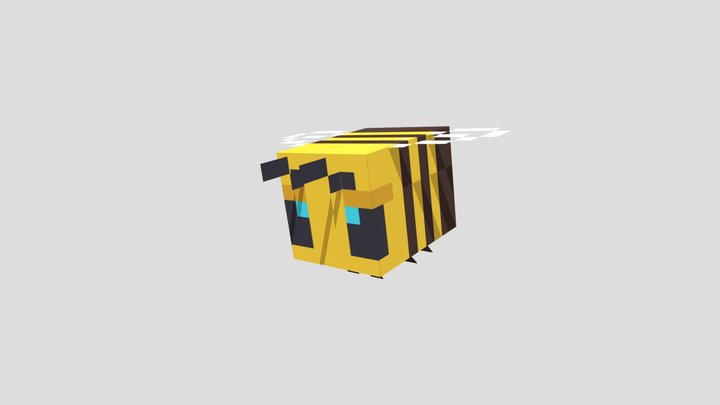 Minecraft Bee 3D Model