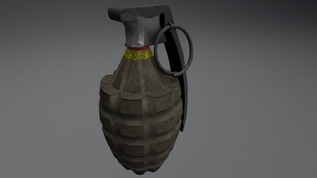 Mk2 grenade 3D Model