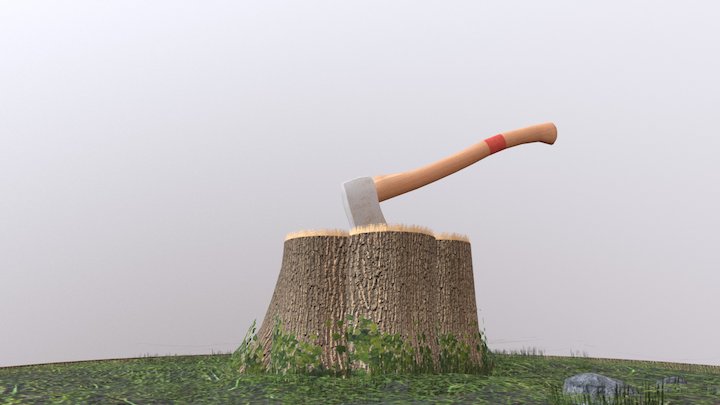 SM Trunk and Axe 3D Model