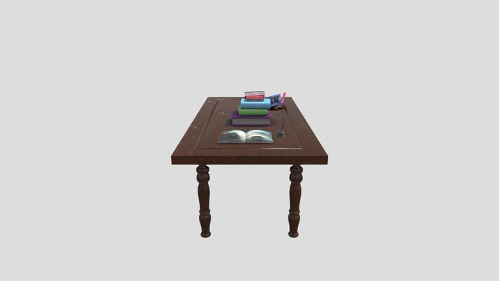 Table Scene 3D Model