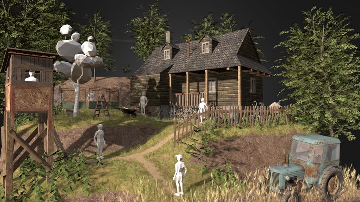 Forest Loner - WIP Diorama 3D Model