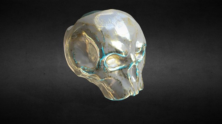Skull Gem 3D Model
