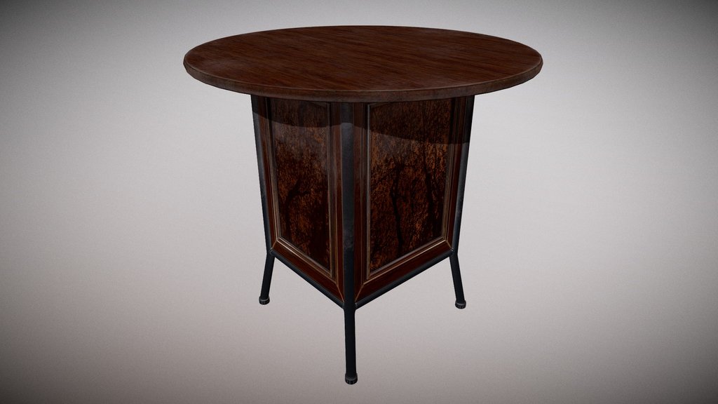 Round Wooden Table