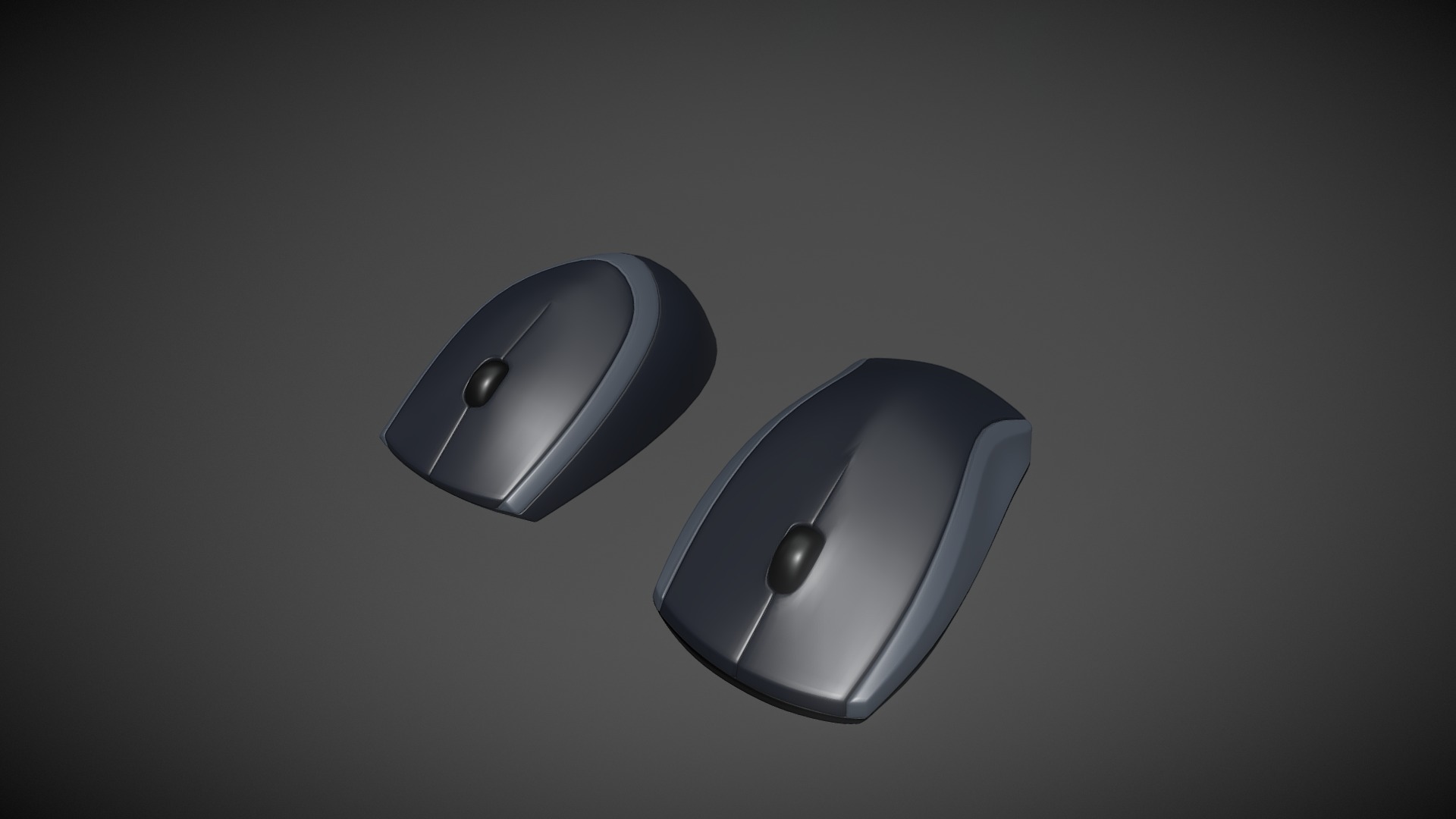 3D model computer mouse - This is a 3D model of the computer mouse. The 3D model is about a group of computer mouses.