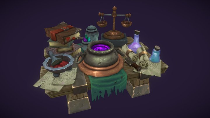 Witch's Table 3D Model