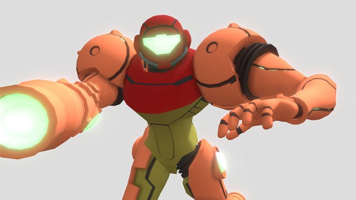 Samus Model Rigged Free 3D Model