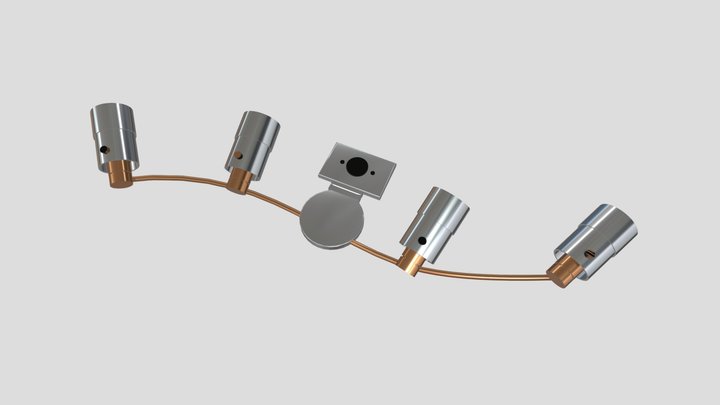 Track Lighting Fixture 3D Model