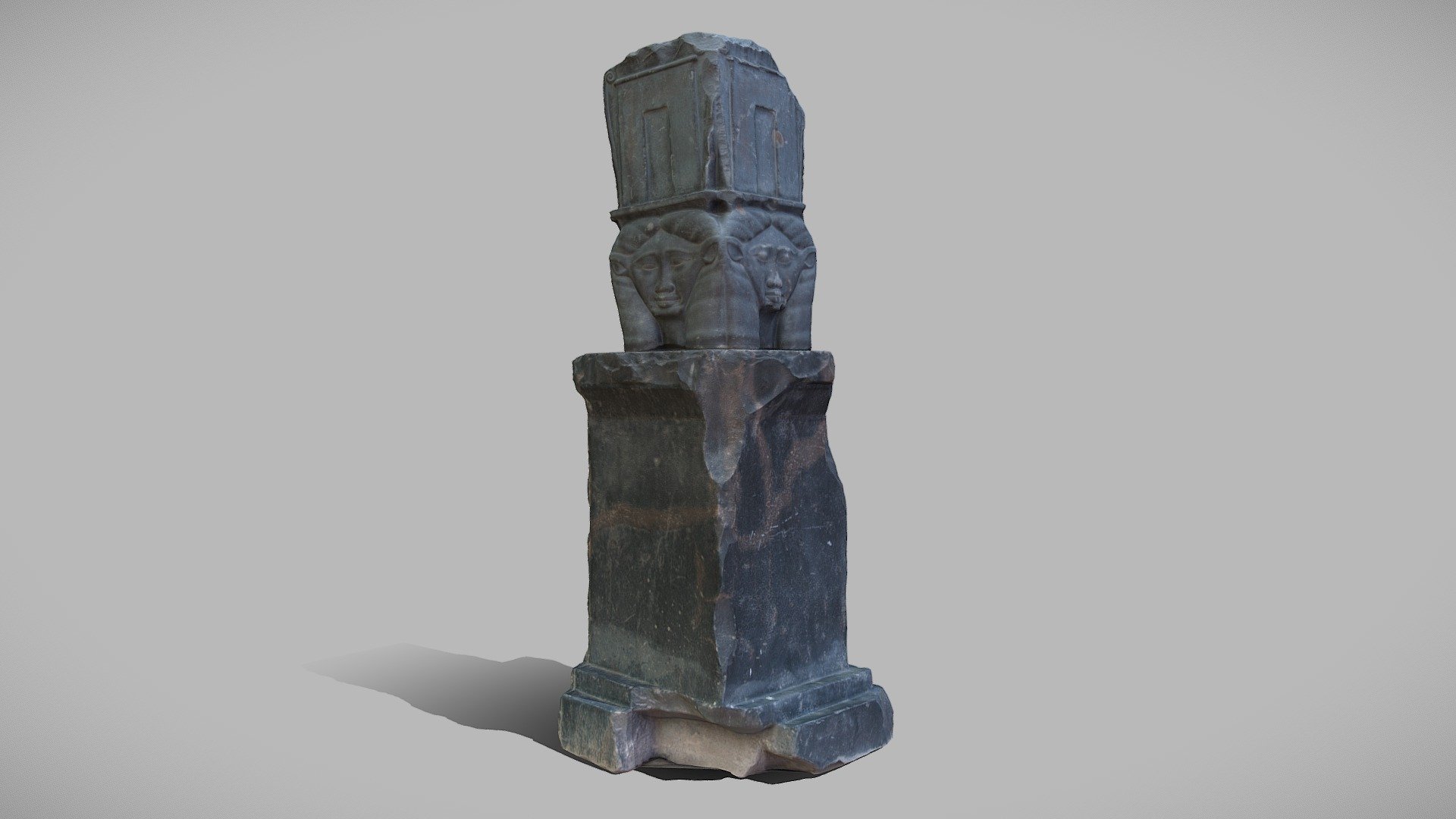 Goddess Hathor column_Alexandria, Egypt