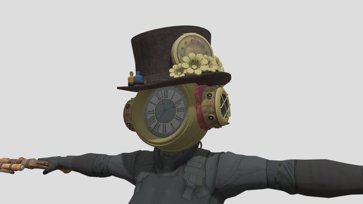 Clockwoman 3D Model