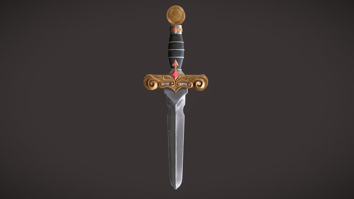 [Student work] FILLET Léa : Weapon - Dagger 3D Model