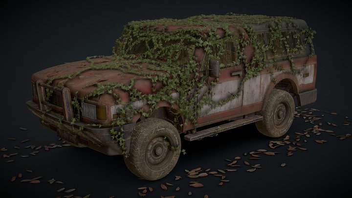 Abandoned SUV Truck - Hero Quality 3D Model