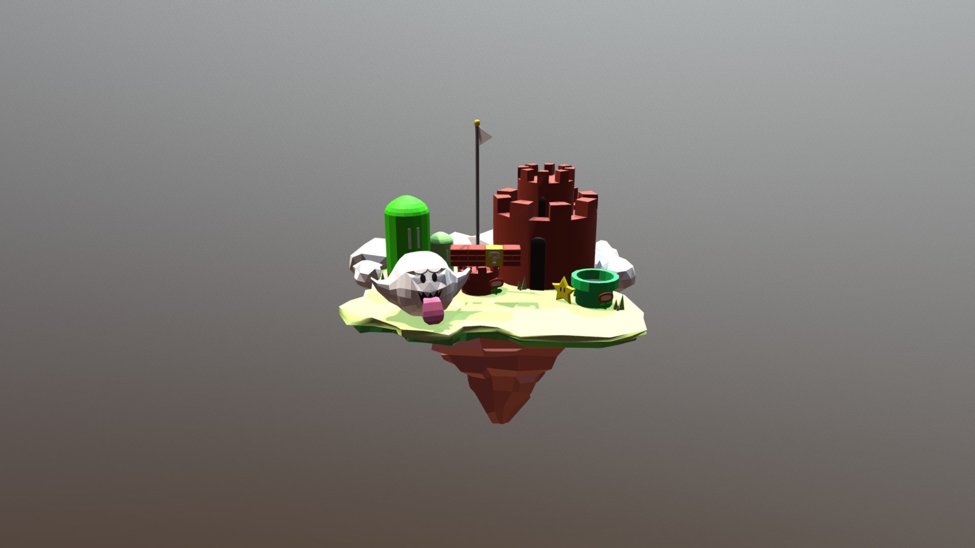 Low-poly-island