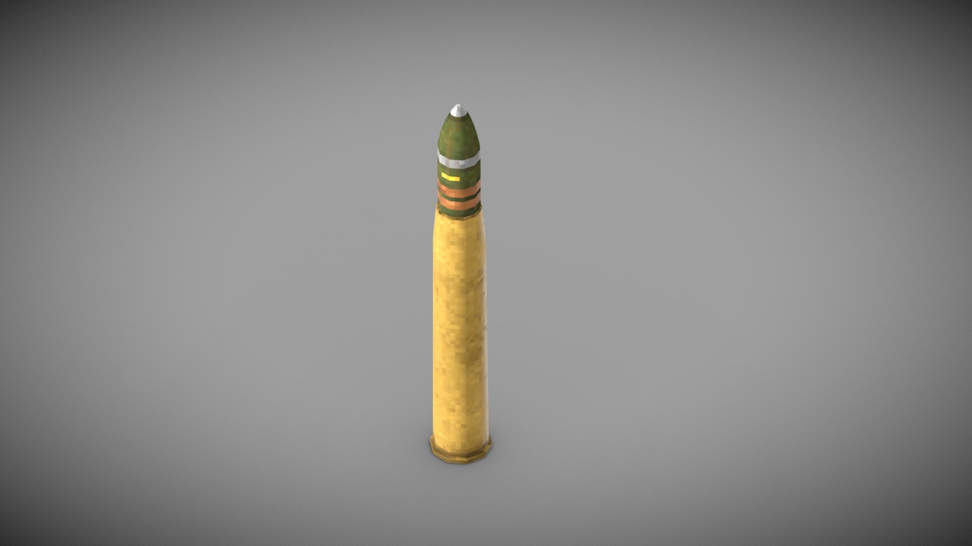 Pixelated Tank shell (lowerRes) - Download Free 3D model by Artemis03 ...