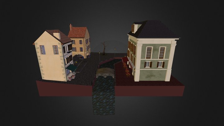 CityScene_Annecy 3D Model