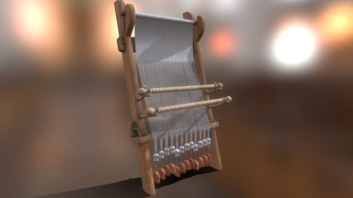 Weaving loom 3D Model