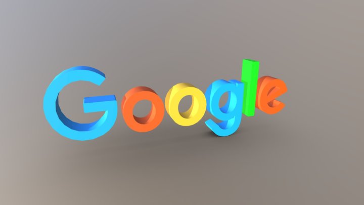 Google Logo 3D Model
