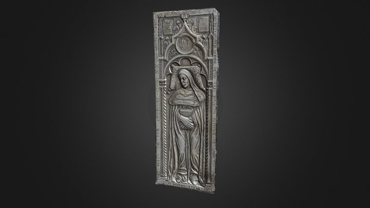 Tombstone Bas relief Pise 3D Model