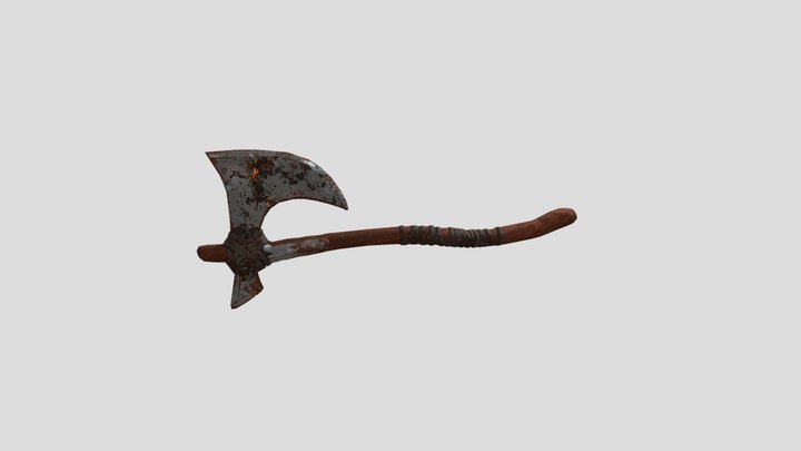 Fantasy Axe 3D Model