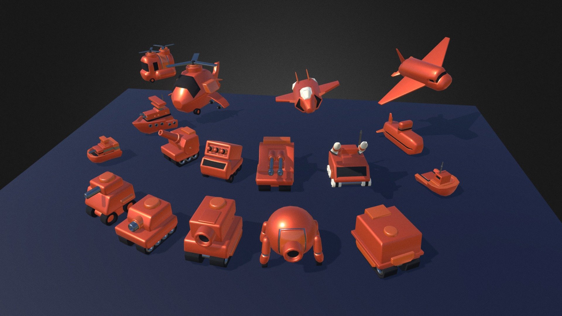 Advance Wars Orange Star Army 3d Model By Alberto Luviano Albertoluviano A08cf2a