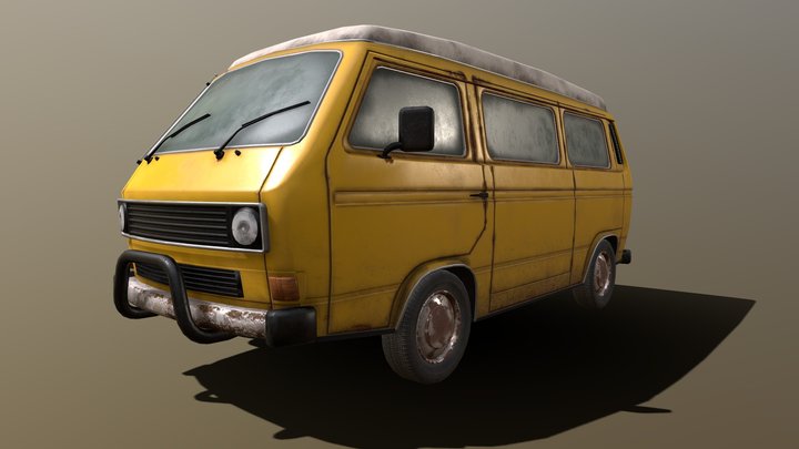 Volkswagen T3 3D Model